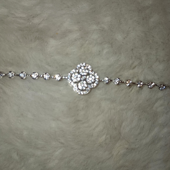 Stella Rose London Cubic Zirconia Fine Silver Plated Bracelet - Picture 5 of 5